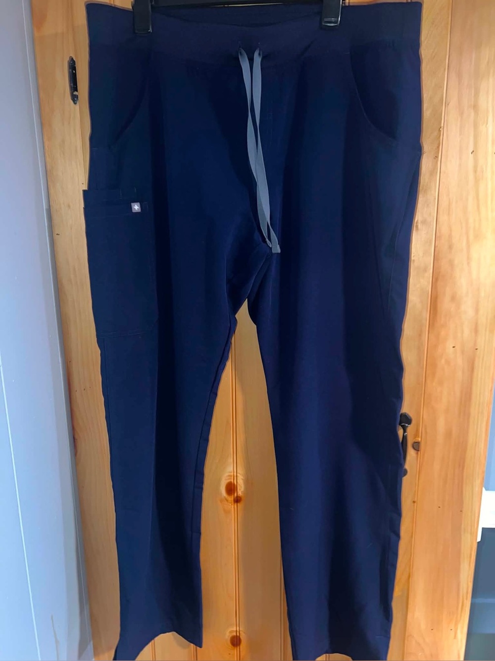 Figs Navy Blue  Scrub Pants with Drawstring- Size XL/T